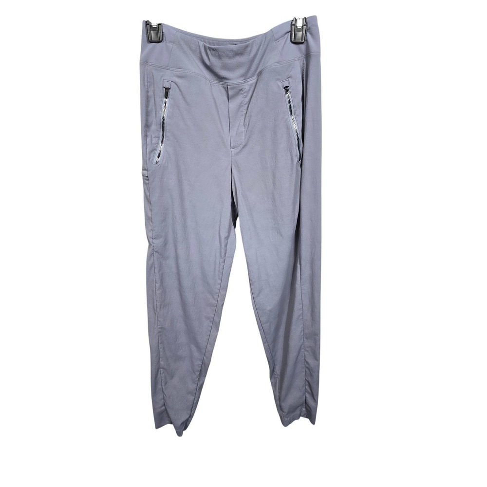 Athleta Gray Cargo Pants Jogger Zip Pockets Athleisure Women's Size O Tall‎